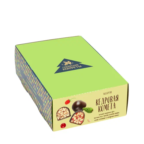  Кедровая комета Ассорти (9429) (классика, клюква, шишка, земляника), 540г   в Большом Камне