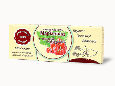  Мармелад натуральный "Красная смородина" 140г в Большом Камне