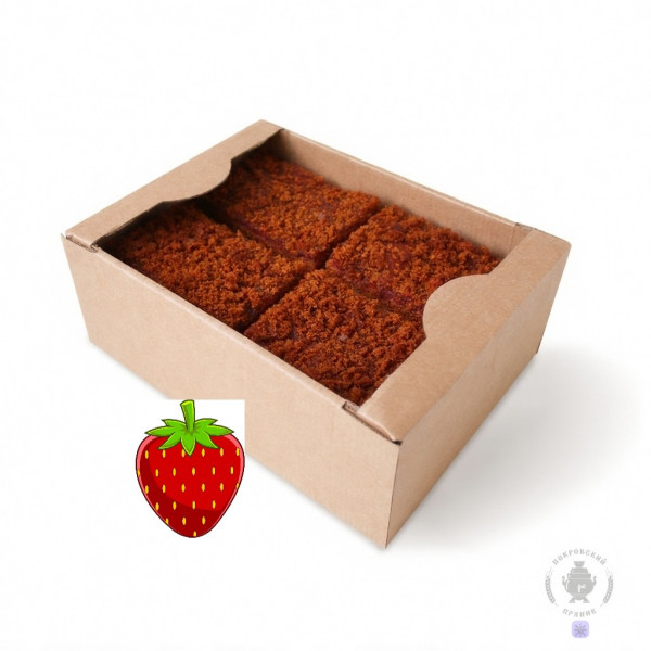 №3 Пряник 1кг с фруктовой начинкой Клубника в Большом Камне