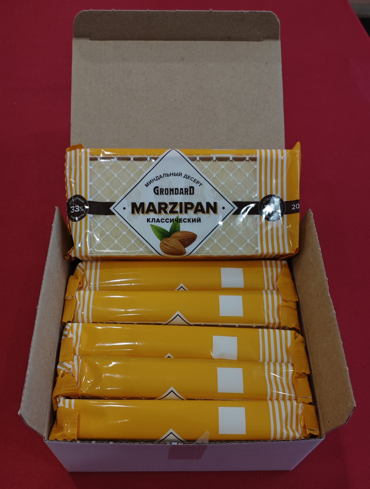  TM Grondard      (11133) Марципан 33%, (блок 6 шт по 200г)             в Большом Камне