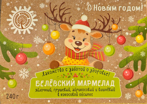 №2 Мармелад белевский на фруктозе 240г НГ в Большом Камне